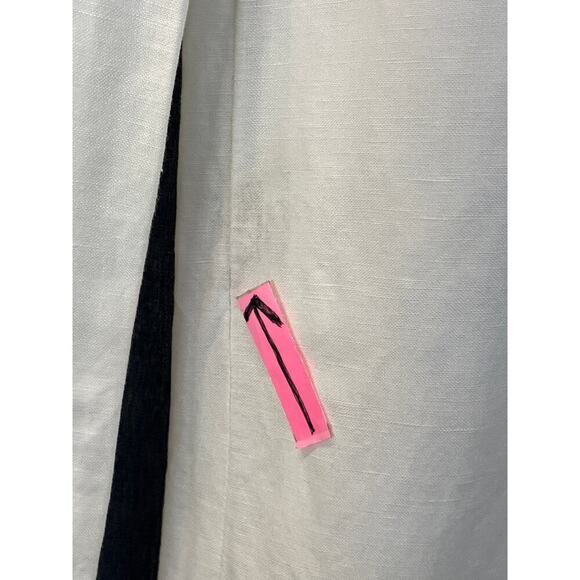 Nine West Women’s 10 White The Neo Classic Linen Blend Pockets Wide Leg Pants - Picture 5 of 12